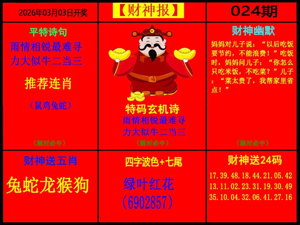024期财神报[图]